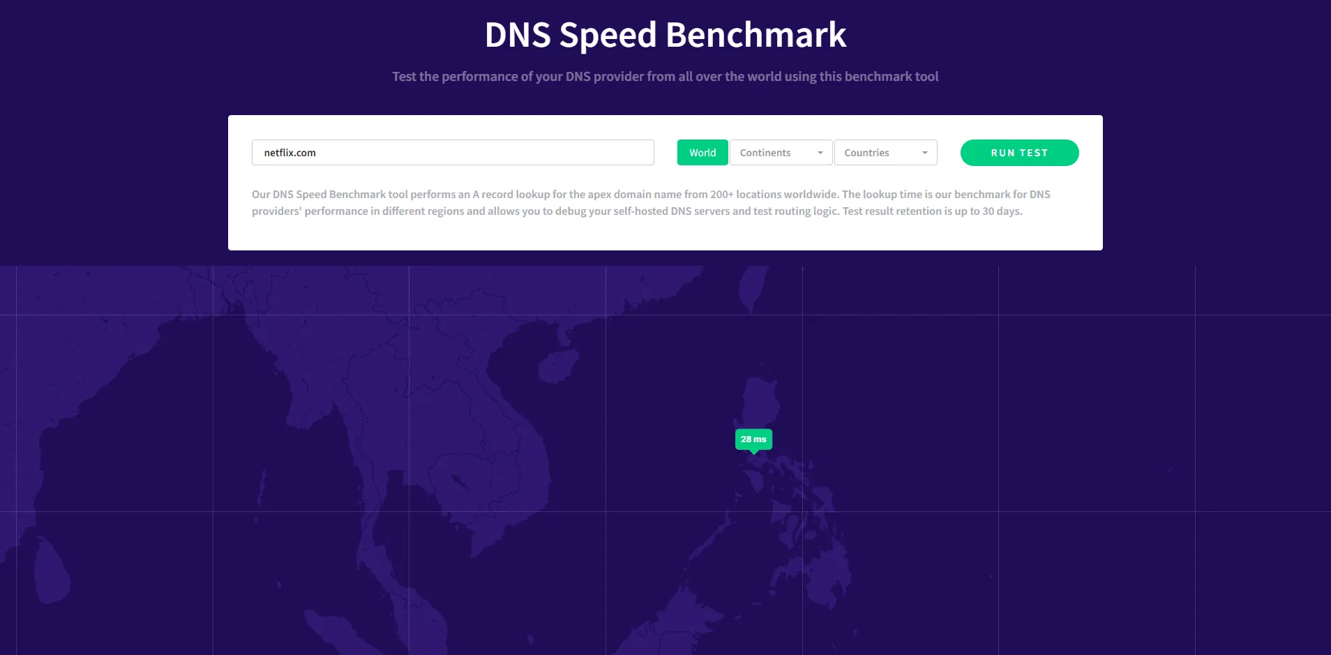 Kết quả kiểm tra tốc độ DNS cho Smart TV, so sánh hiệu suất trước và sau khi đổi sang Cloudflare 1.1.1.1