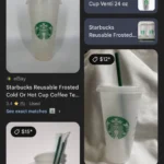Kết quả tìm kiếm hình ảnh trên Google Lens hiển thị các sản phẩm tương tự