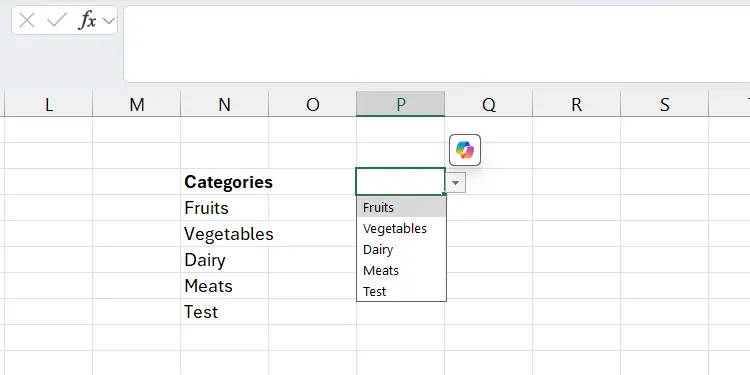 Khoảng trống thừa ở cuối danh sách đã được loại bỏ bằng hàm TRIMRANGE trong Excel.