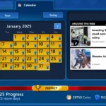 Lịch thử thách hàng ngày tháng 1 năm 2025 trong Microsoft Solitaire hiển thị tùy chọn hoàn thành các thử thách bị bỏ lỡ.