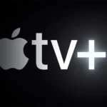 Logo Apple TV Plus màu trắng nổi bật, đại diện cho dịch vụ streaming đang có khuyến mãi hấp dẫn.