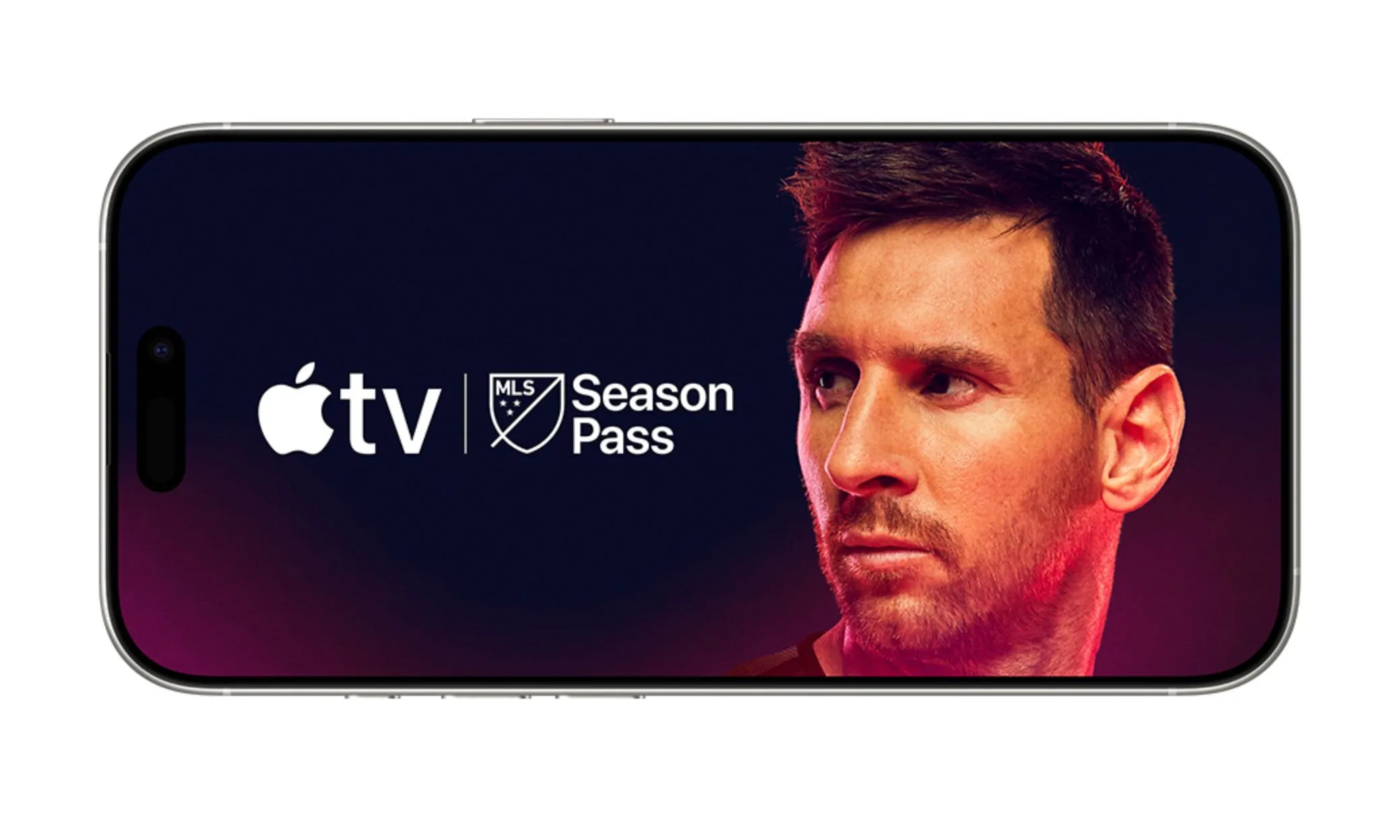 Logo Apple TV và MLS Season Pass trên màn hình iPhone minh họa gói ưu đãi T-Mobile
