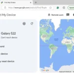 Lỗi không thể kết nối thiết bị trên Google Find My Device