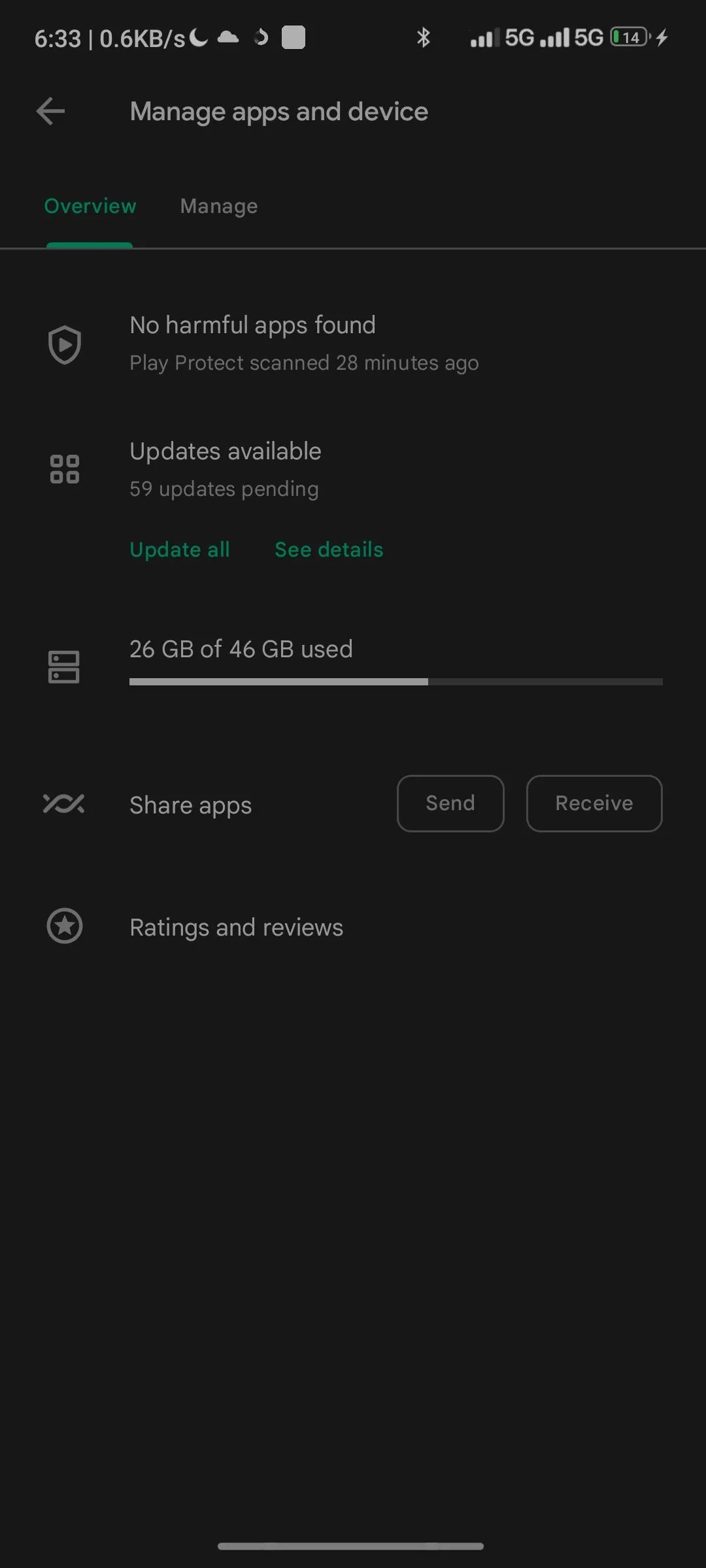 Màn hình cập nhật ứng dụng trên Google Play Store để khắc phục lỗi sau cập nhật Android