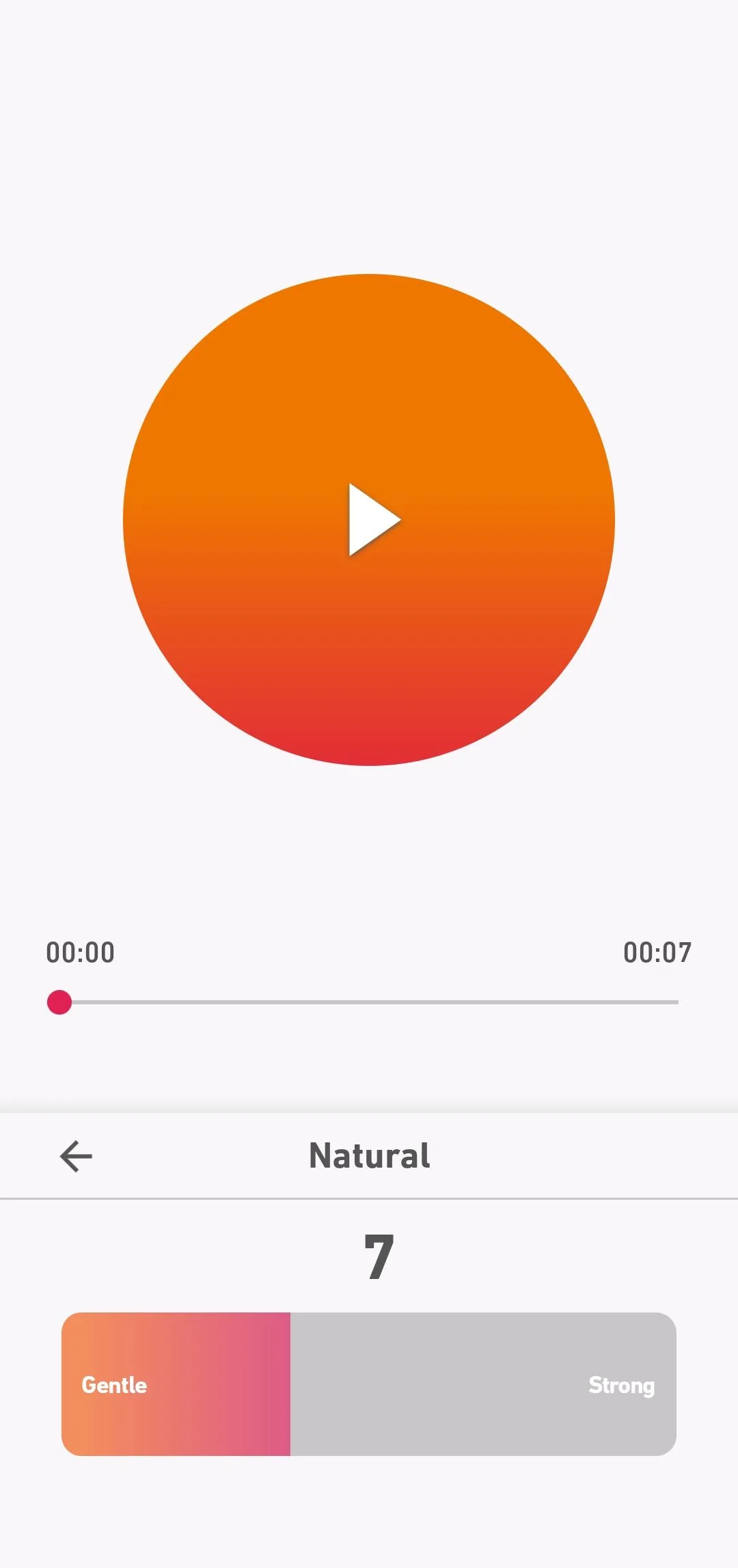 Màn hình chọn các kiểu EQ âm thanh đặt trước như Natural, Amped, Lyric, Deep và Thump trong Dolby On