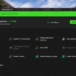 Màn hình Game Booster của ứng dụng Razer Cortex trên Windows 11, hiển thị các tùy chọn tối ưu hiệu suất game và giám sát FPS.