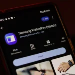 Màn hình ứng dụng Samsung Wallet hiển thị giao diện chuyển tiền qua NFC