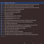 Màn hình ứng dụng Things 3 hiển thị dữ liệu lịch sử công việc đã hoàn thành, giúp đánh giá năng suất cá nhân trong năm.