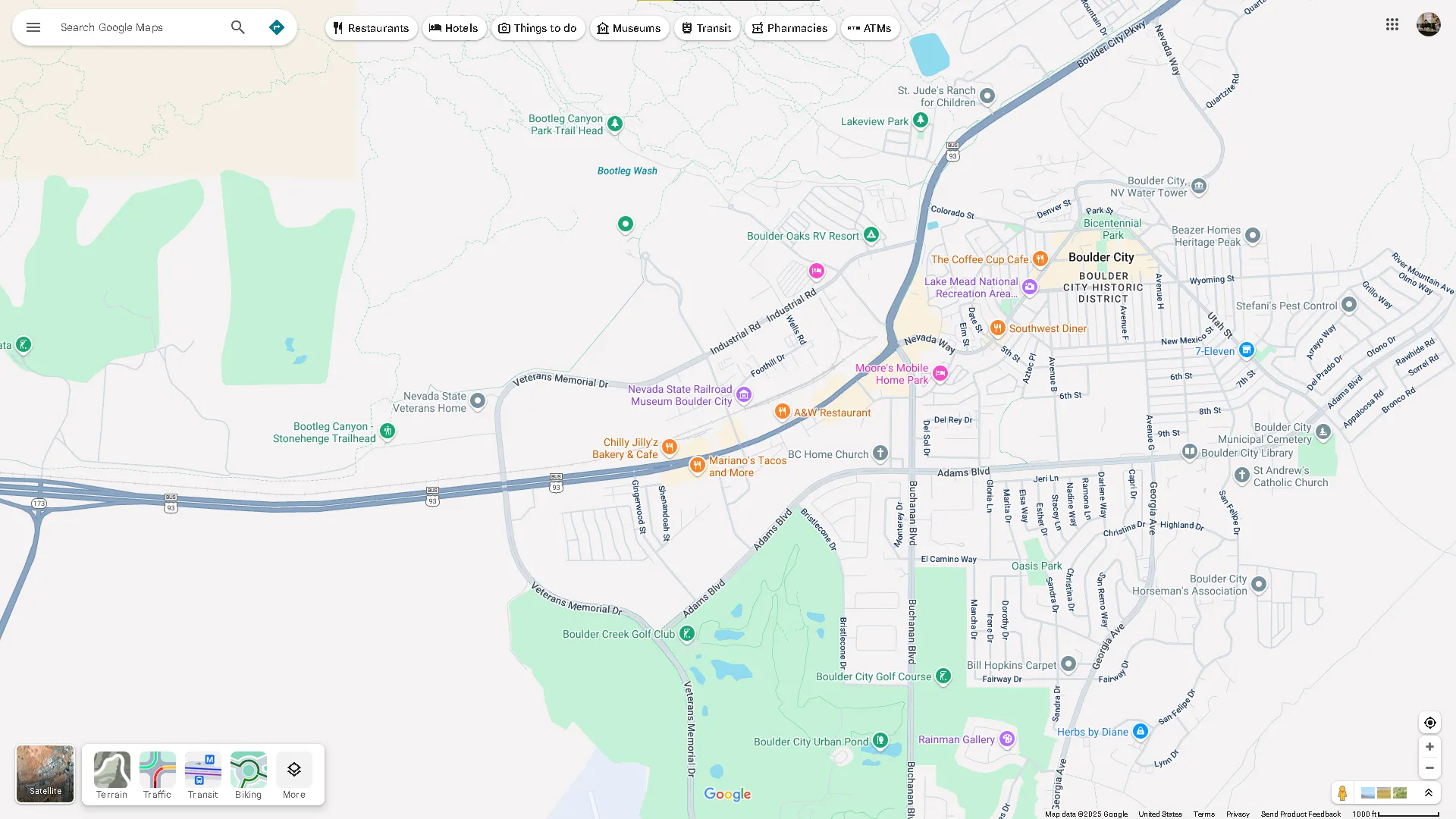 Màu sắc trên Google Maps: Đặc điểm tự nhiên như sa mạc, hồ và công viên