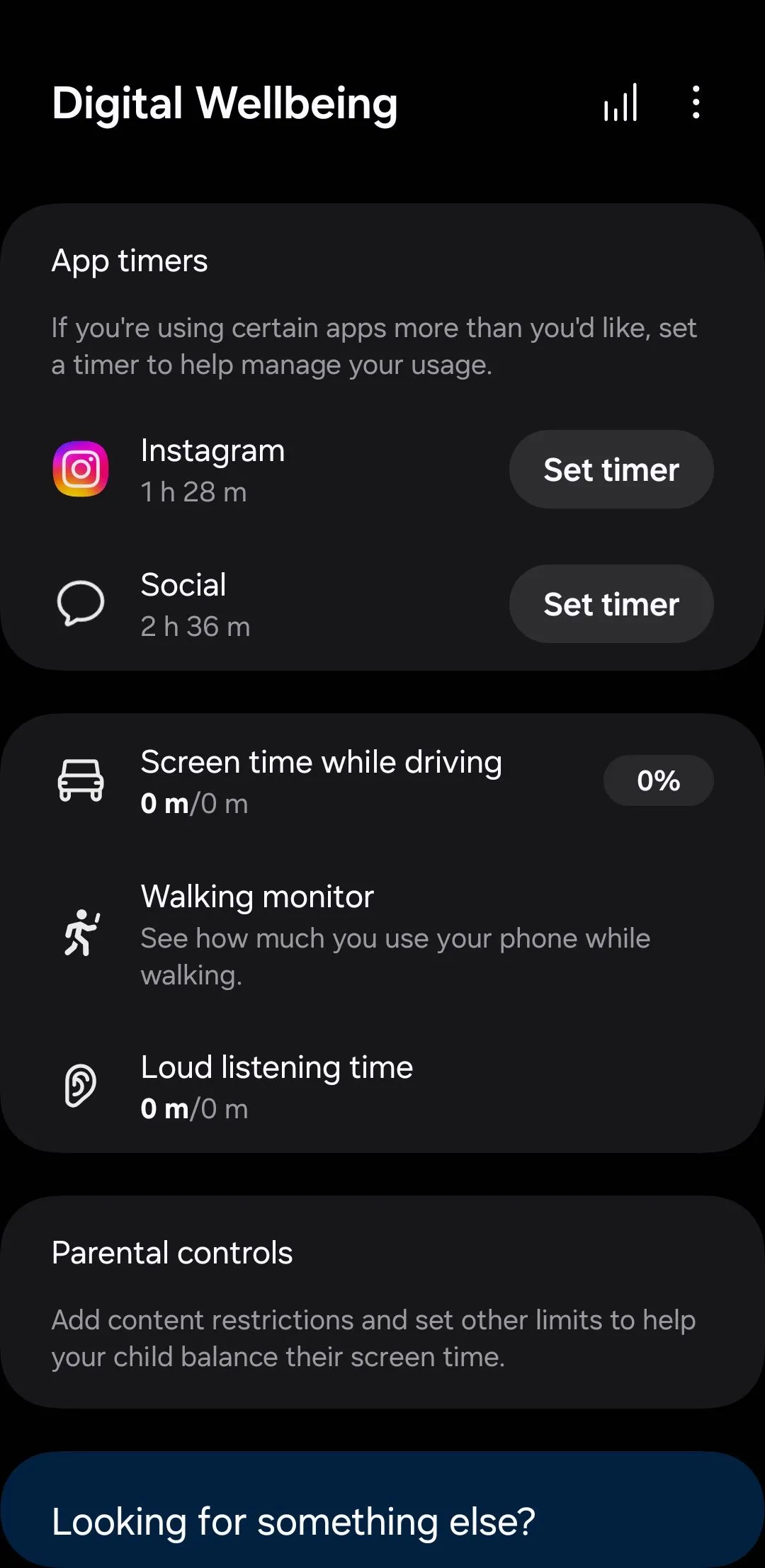 Menu Digital Wellbeing trên Android, hiển thị tùy chọn quản lý thời gian sử dụng thiết bị
