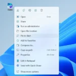 Menu ngữ cảnh hiển thị tùy chọn "Ghim vào Start" trên Windows để sắp xếp ứng dụng