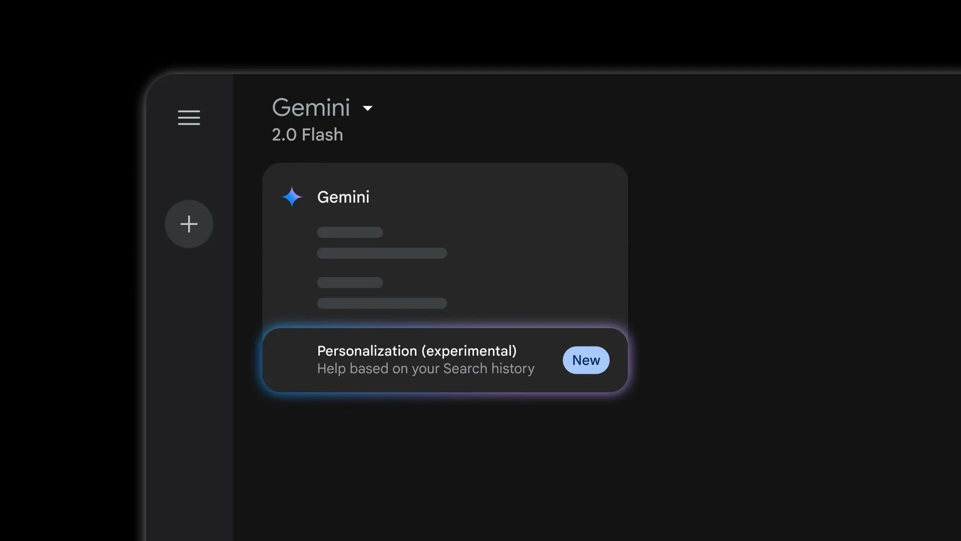 Menu tùy chỉnh cá nhân hóa của Google Gemini cho phép kết nối với lịch sử tìm kiếm