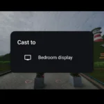 Menu tùy chọn Chiếu ảnh lên TV trong ứng dụng Google Photos