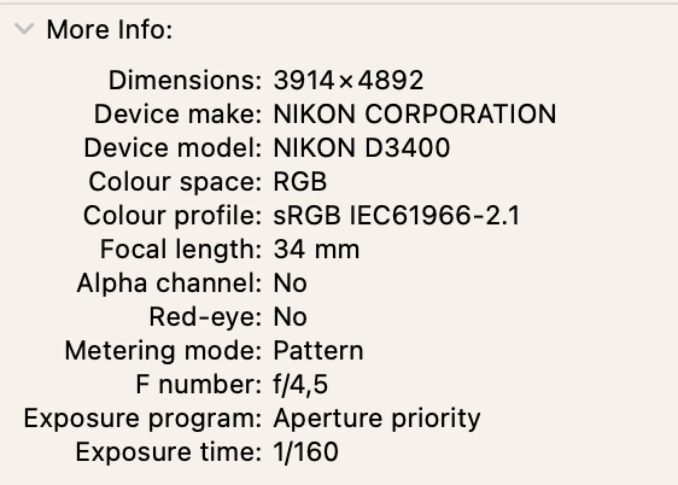 Metadata camera trên máy tính