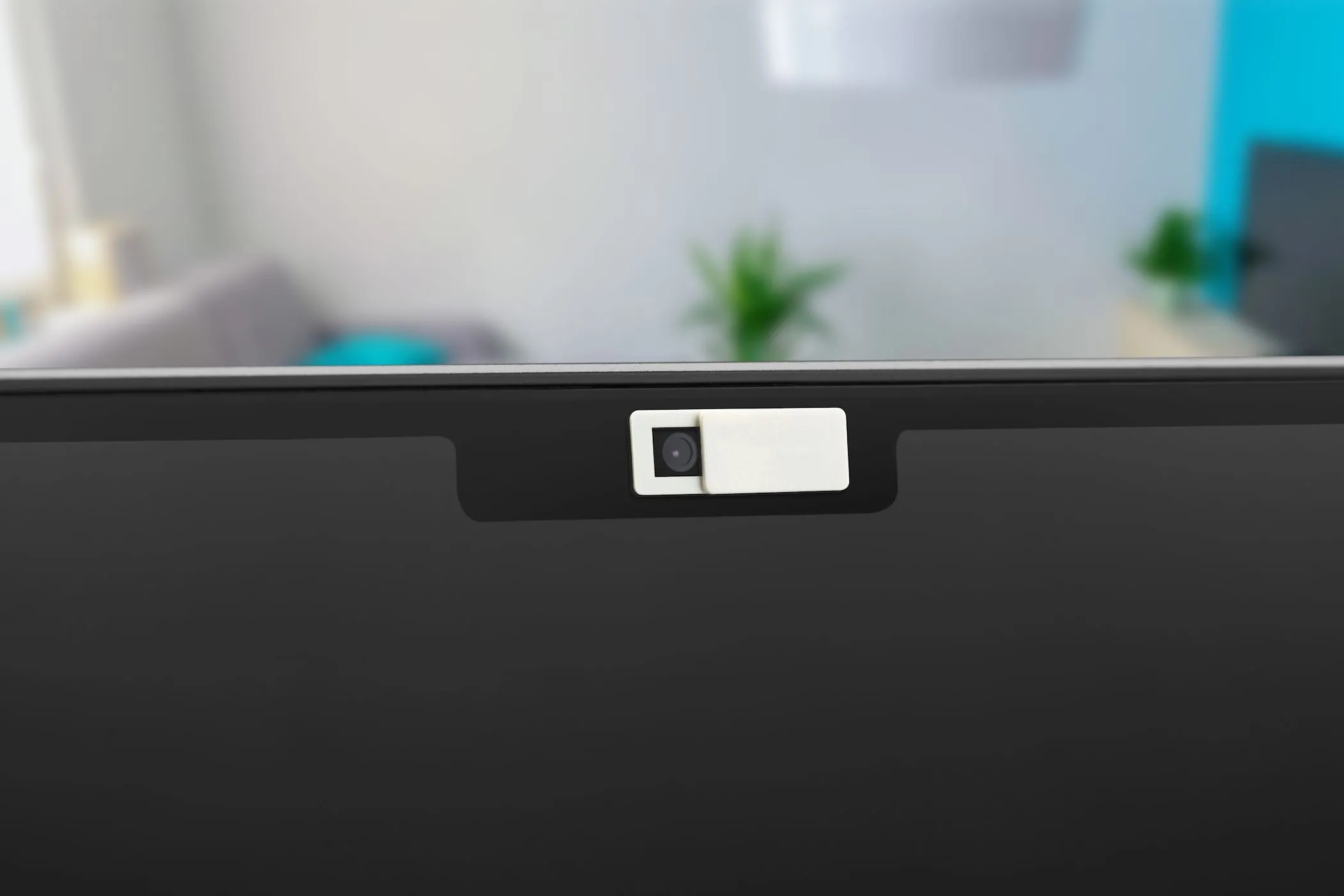 Miếng dán che webcam trên màn hình MacBook Air, có thể áp dụng cho camera TV