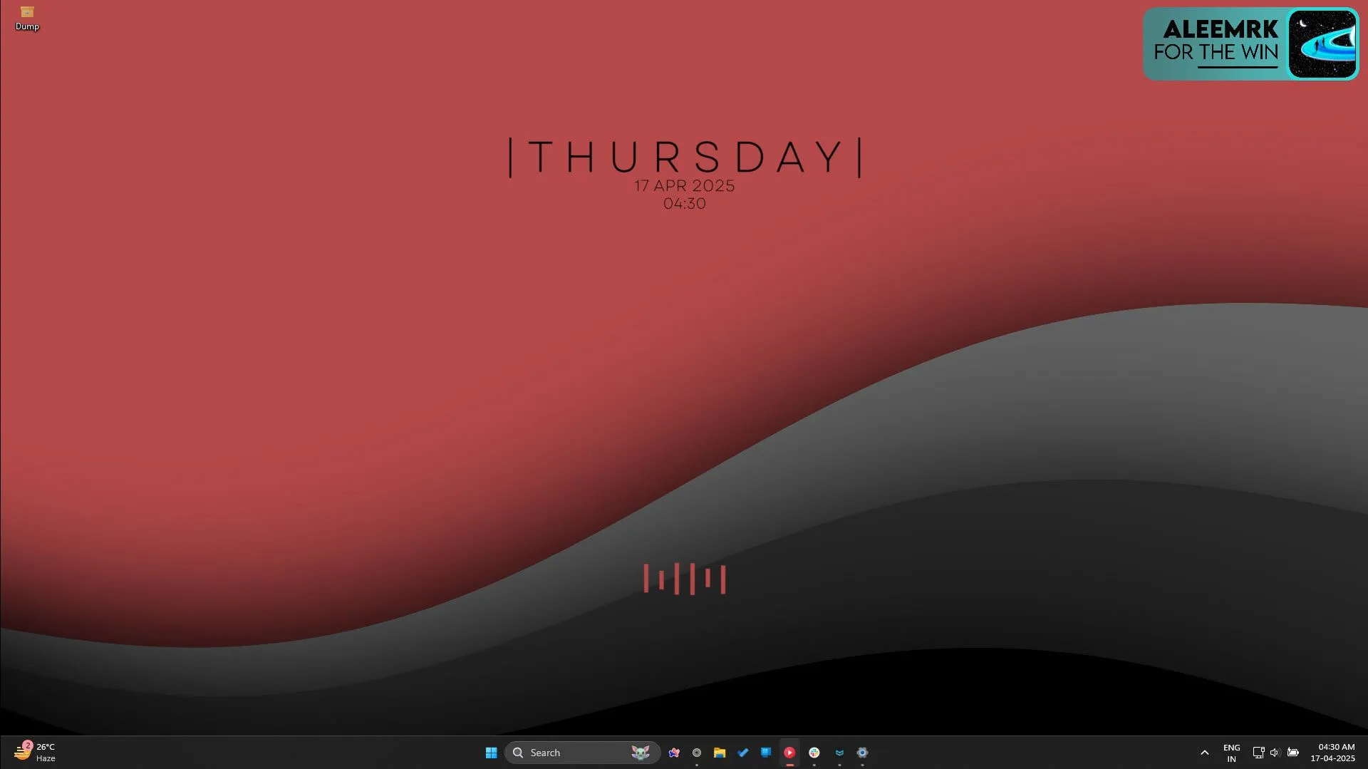 Minh họa các biểu tượng trên thanh tác vụ Windows 11 thay đổi kích thước động