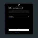 Minh họa mật khẩu yếu trên giao diện đăng nhập Twitter