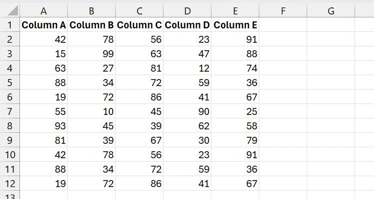 Một vùng dữ liệu trong Excel chứa các dòng bị trùng lặp cần được loại bỏ.