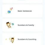 Ngôn ngữ có sẵn trong ứng dụng học tiếng Ling
