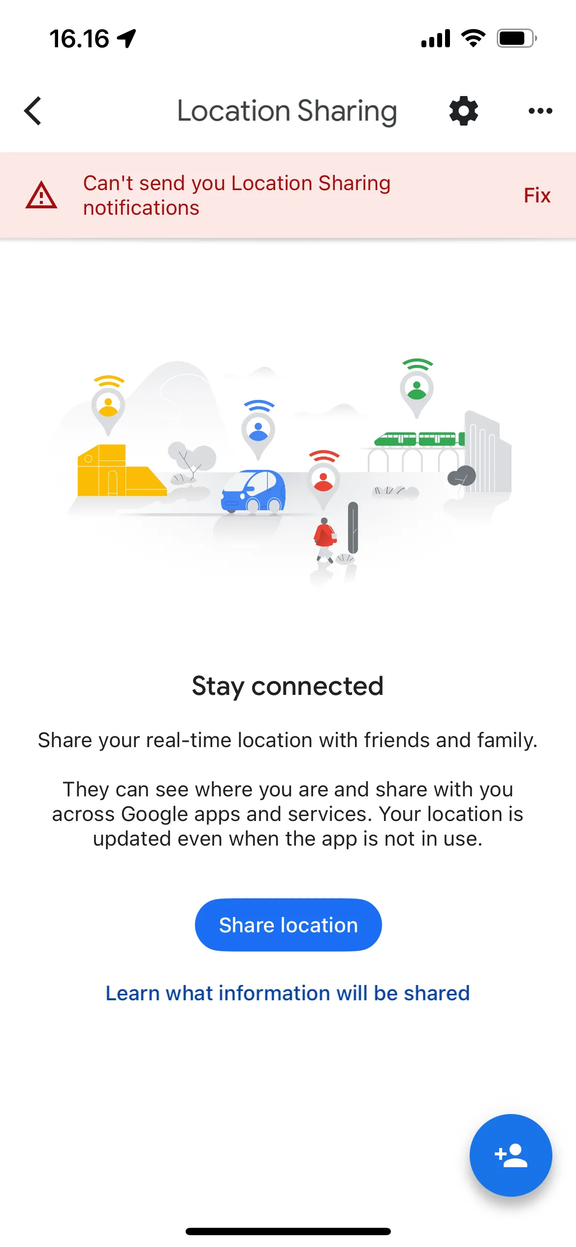 Nút Chia sẻ vị trí trên Google Maps, giúp bạn cho người khác biết địa điểm của mình