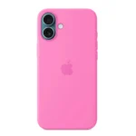 Ốp lưng silicone iPhone 16 Plus màu hồng mẫu đơn Peony