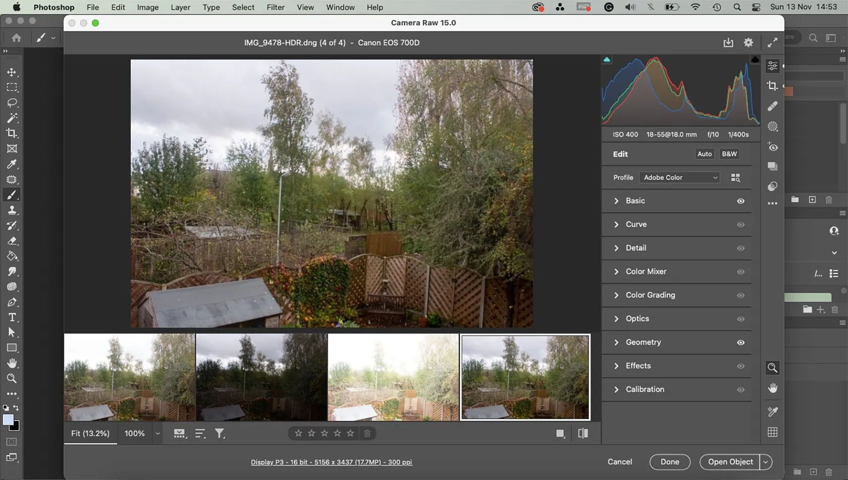 Photoshop chỉnh sửa ảnh RAW với plugin Camera Raw