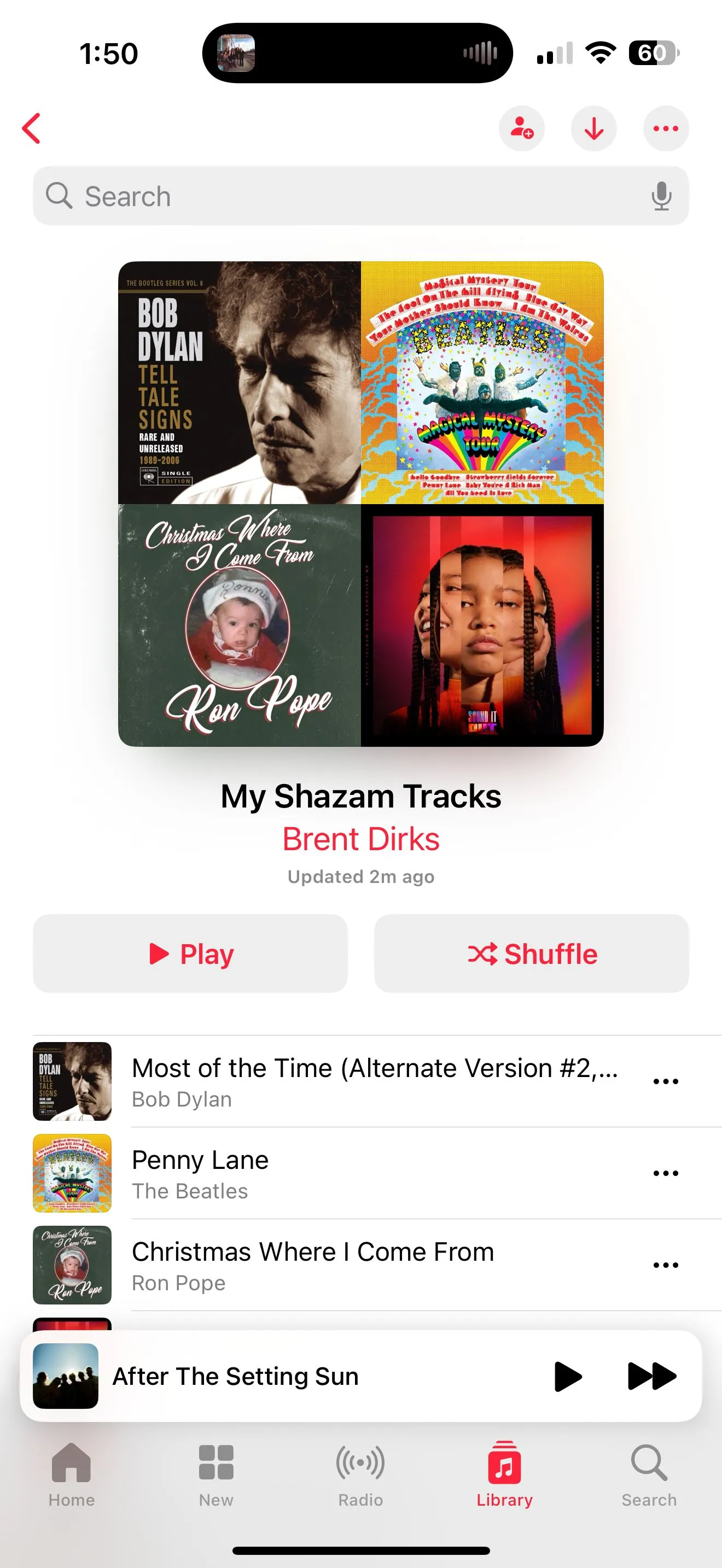 Playlist &quot;My Shazam Tracks&quot; được đồng bộ trên Apple Music