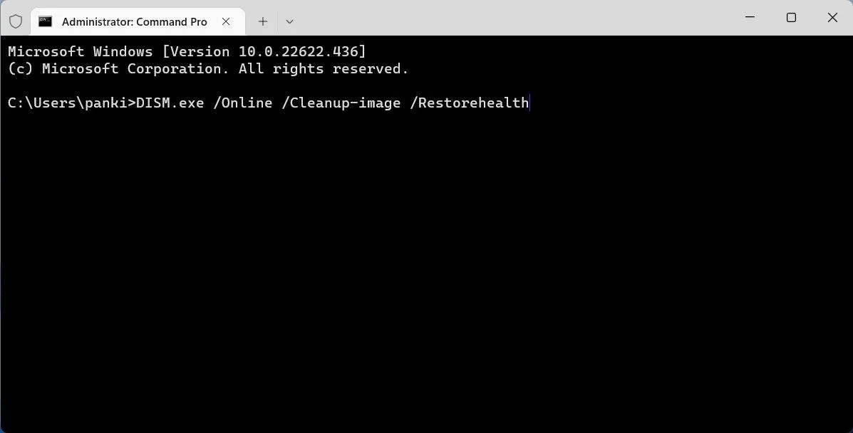 Quét DISM trên Windows để kiểm tra lỗi hệ thống