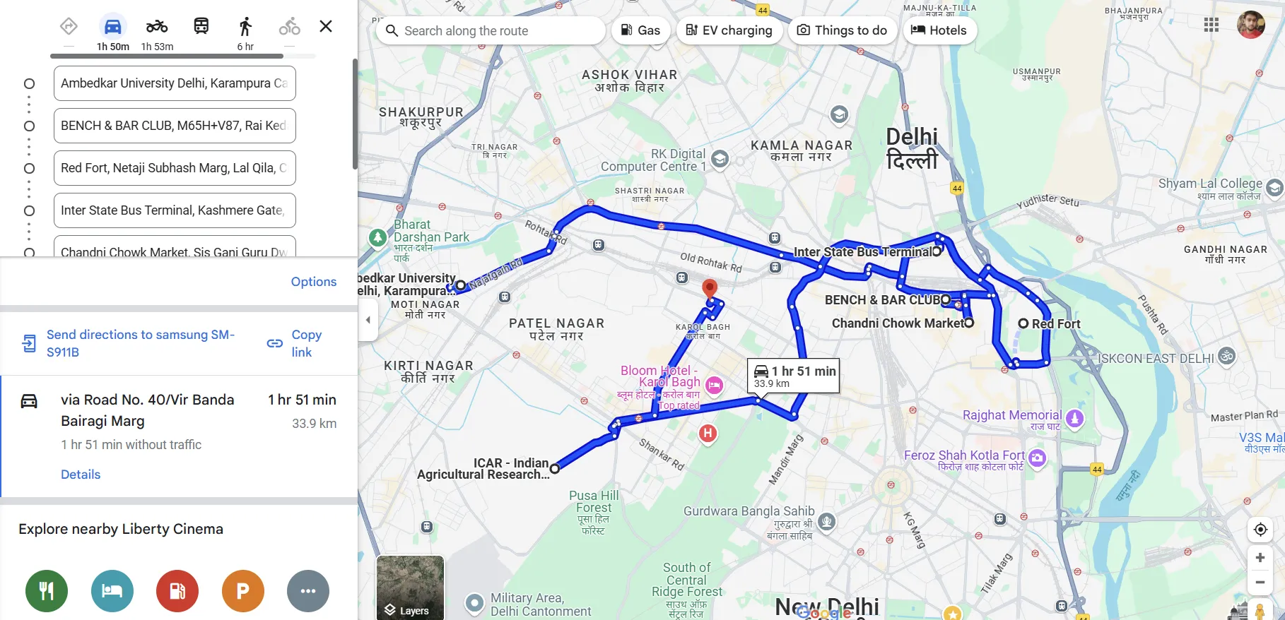 Routora tối ưu hóa lộ trình Google Maps với nhiều điểm dừng để tiết kiệm thời gian