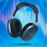 Tai nghe AirPods Max với sóng âm thể hiện chất lượng âm thanh lossless.