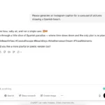 Tạo chú thích Instagram bằng AI trên nền tảng mạng xã hội