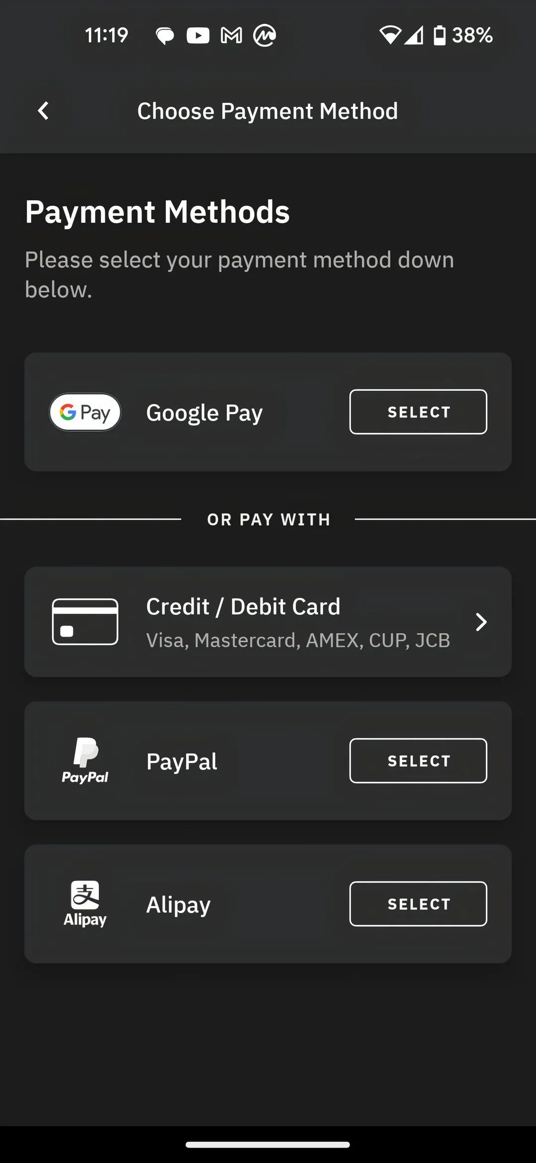 Thêm phương thức thanh toán Airalo cho gói cước eSIM