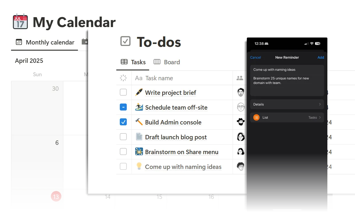 Thiết lập Monotasking với Google Calendar, Notion và Apple Reminders để lập kế hoạch hiệu quả