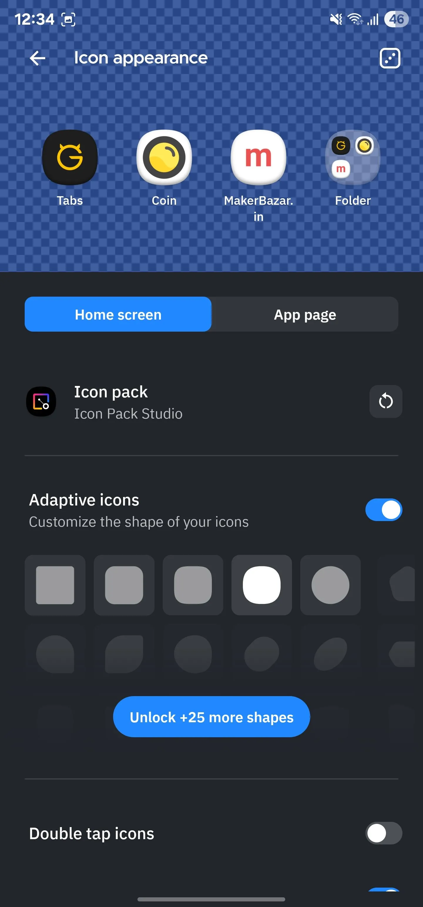 Thiết lập Smart Launcher để sử dụng các biểu tượng thích ứng (adaptive icons) với nhiều hình dạng khác nhau, mang lại giao diện đồng nhất.