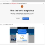 Thông báo cảnh báo từ trình chặn Scareware AI trên Microsoft Edge