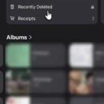 Thư mục ảnh đã xóa trên iPhone