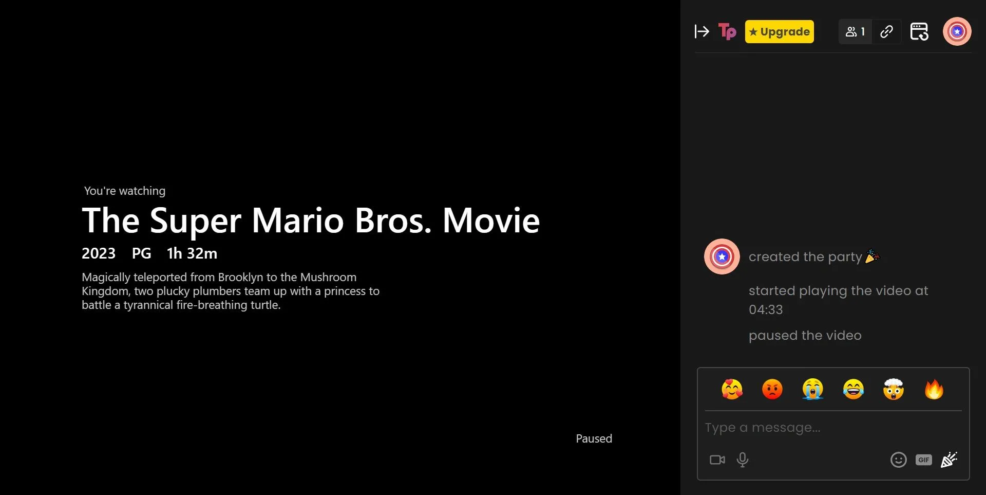 Tiện ích Chrome Teleparty (trước đây là Netflix Party) cho phép xem phim đồng bộ cùng bạn bè và trò chuyện.