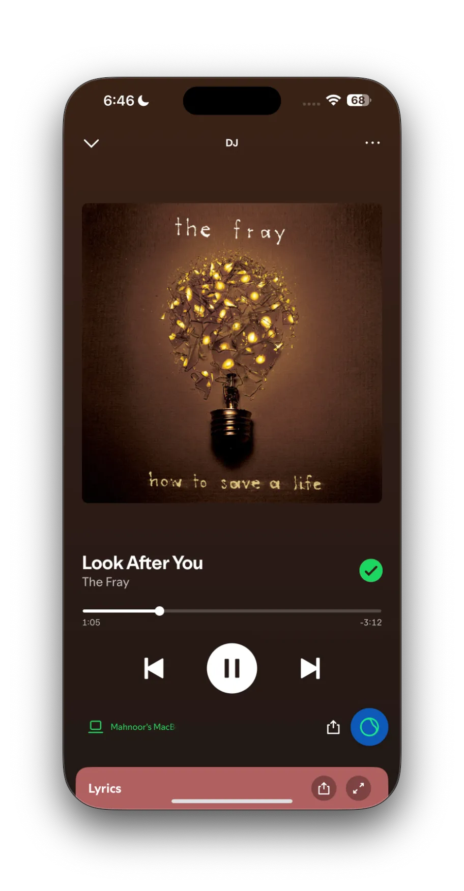 Tính năng AI DJ của Spotify đang phát nhạc &quot;Look After You&quot;