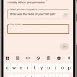 Tính năng khóa từ xa trên Android 16 với câu hỏi bảo mật
