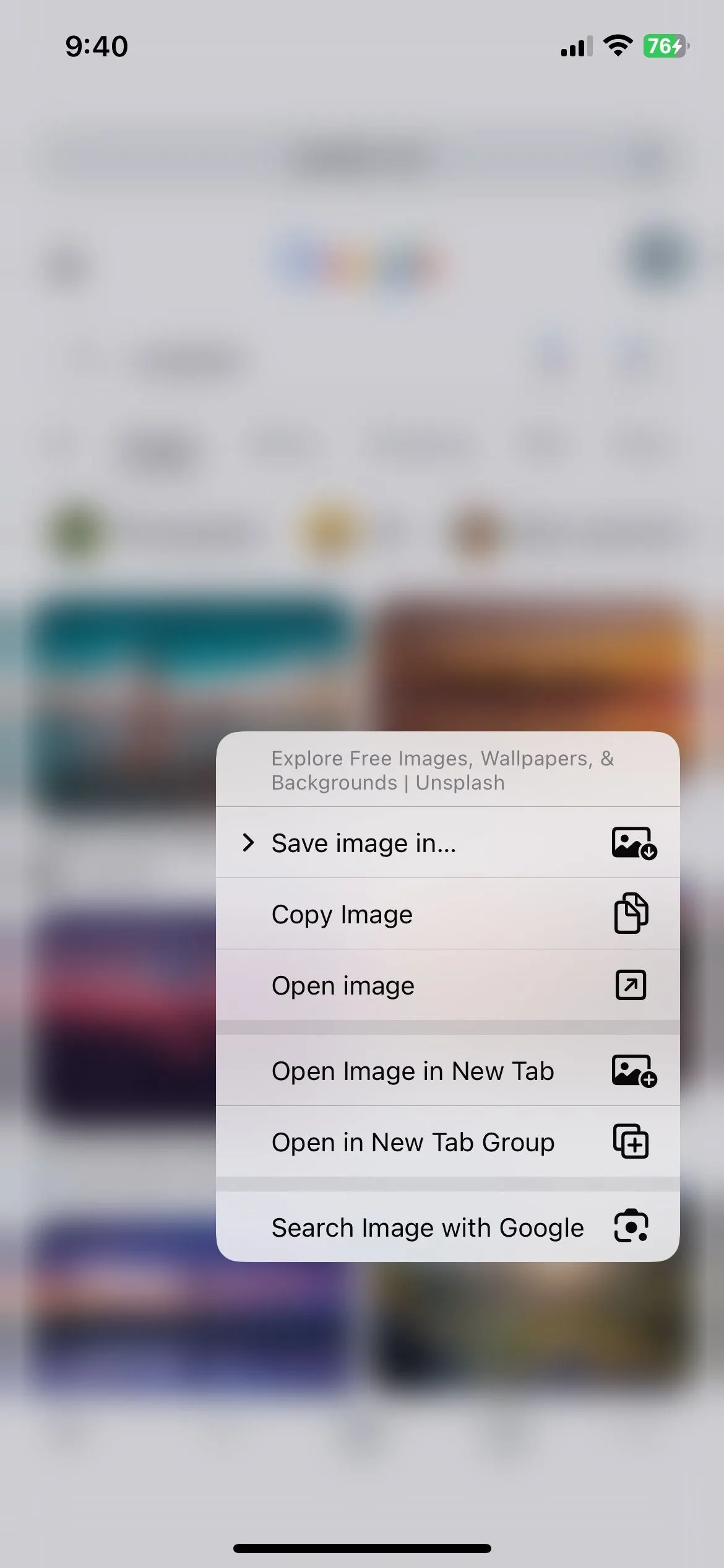 Tính năng tìm kiếm hình ảnh bằng Google ngay trên trình duyệt Chrome iOS