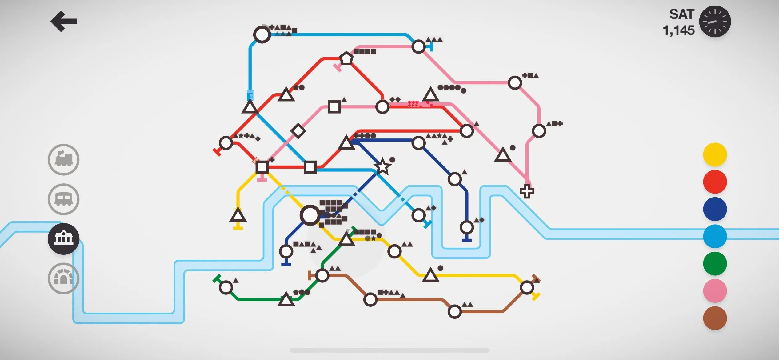 Trải nghiệm game Mini Metro trên iPhone giúp giảm căng thẳng.