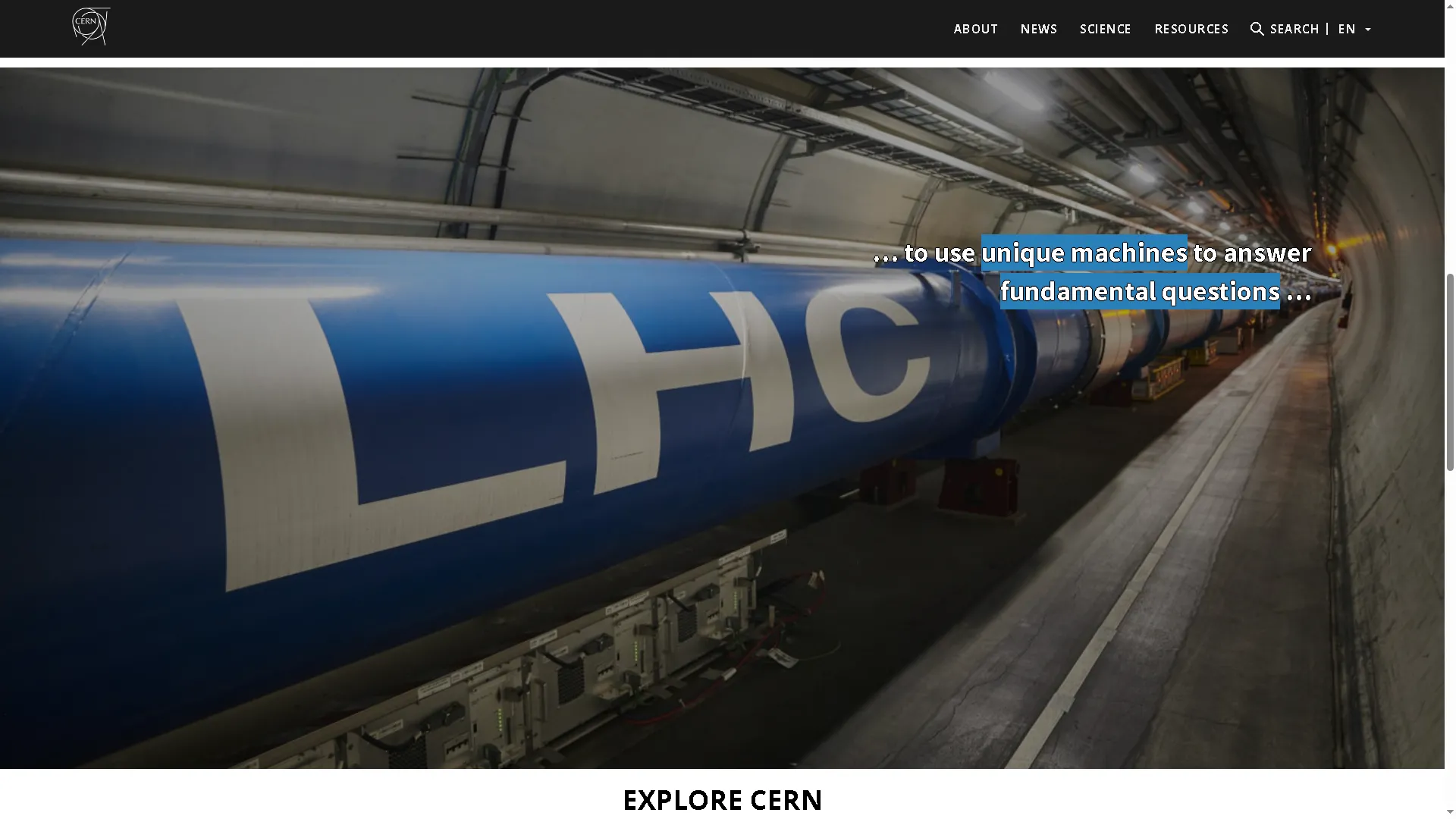 Trang chủ CERN, nơi khai sinh World Wide Web