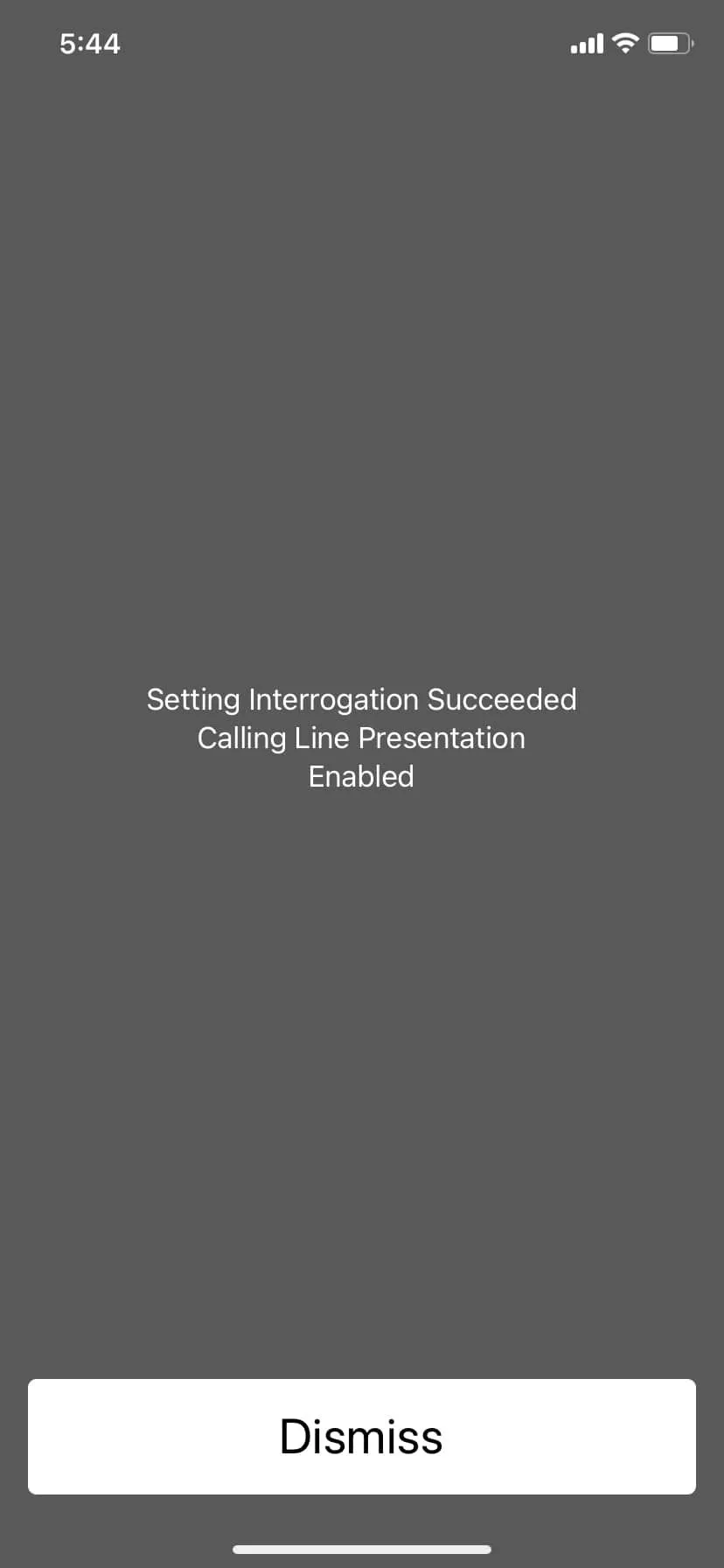 Trạng thái hiển thị số gọi đến trên iPhone