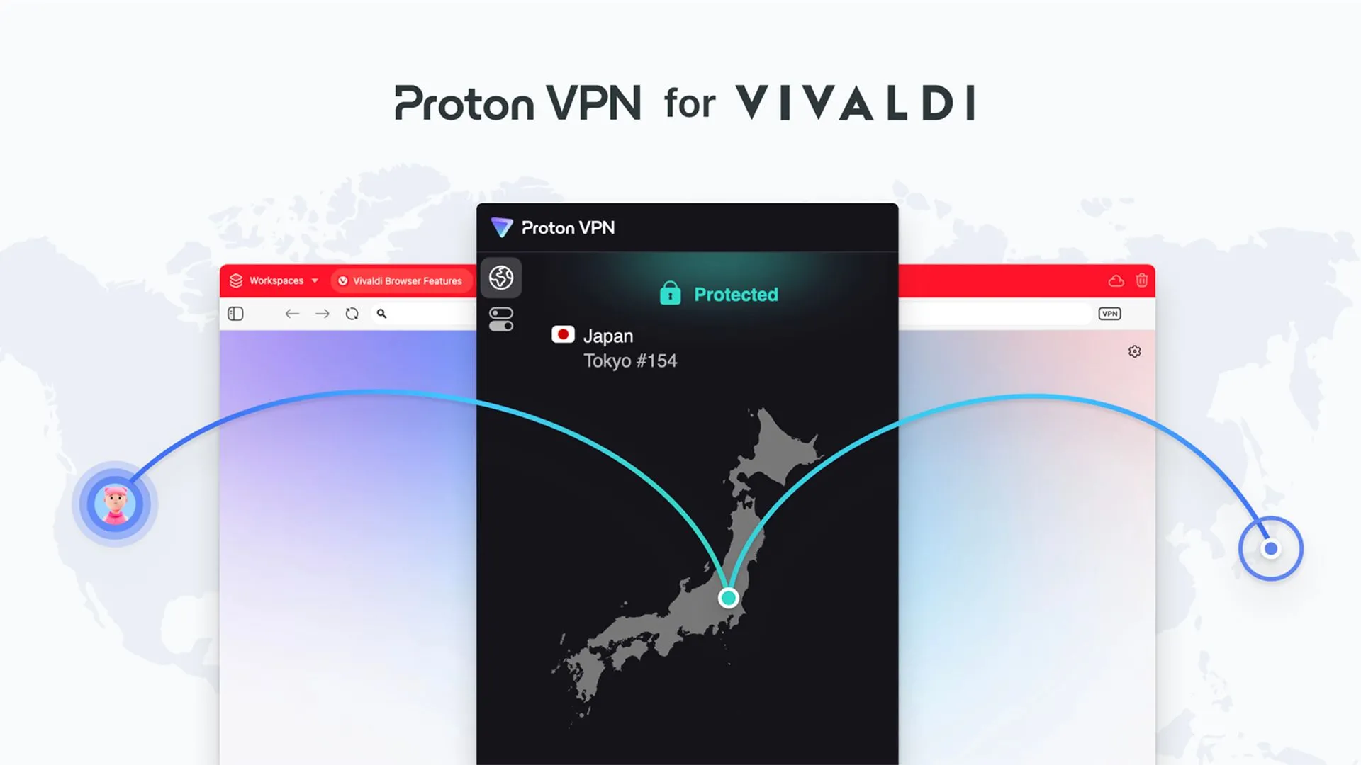 Trình duyệt Vivaldi tích hợp VPN trên màn hình máy tính bảng