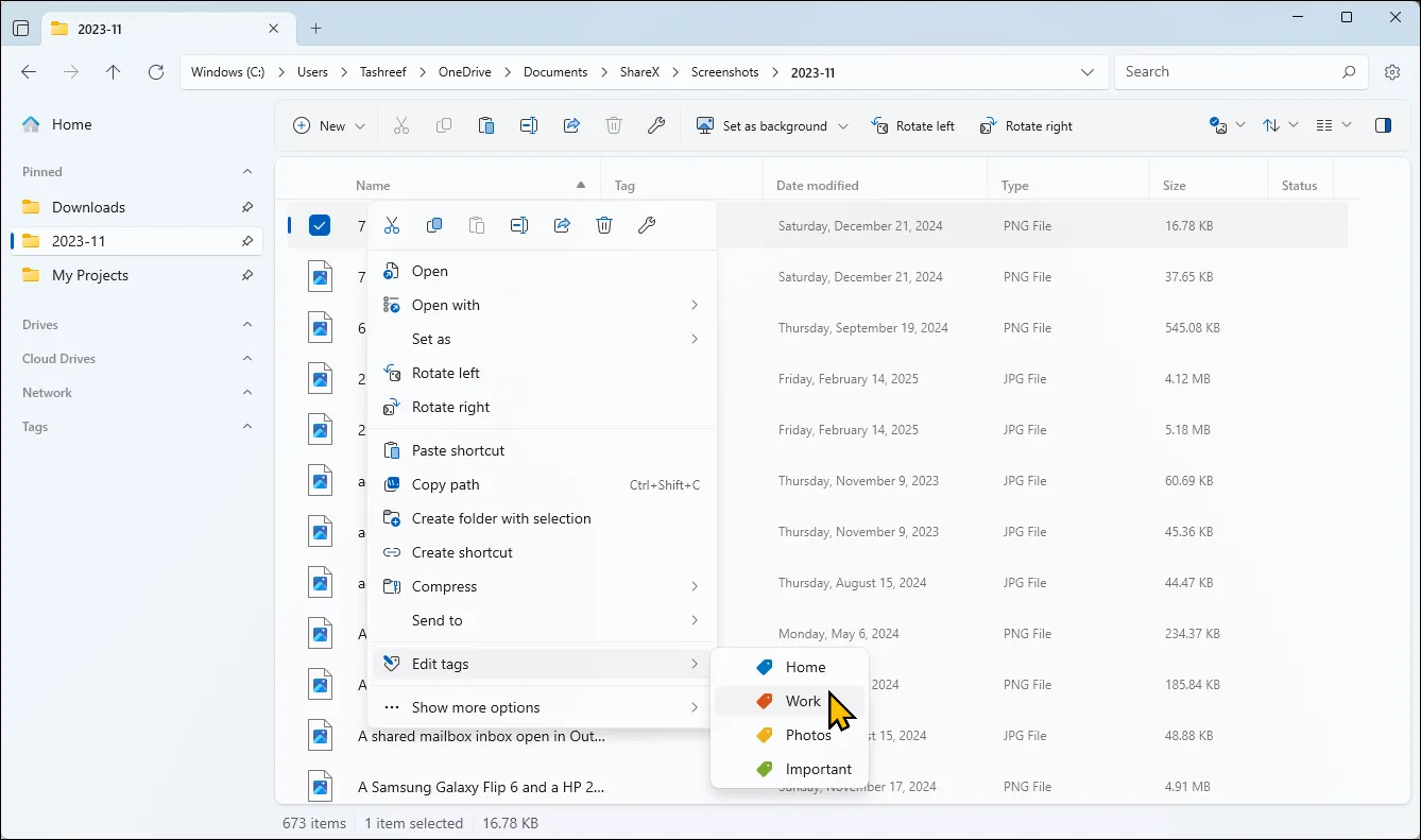 Tùy chọn chỉnh sửa thẻ siêu dữ liệu tệp tin trong File Explorer của Windows 11, thể hiện khả năng quản lý thông tin tệp