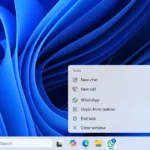 Tuỳ chọn End task trên thanh taskbar của Windows 11