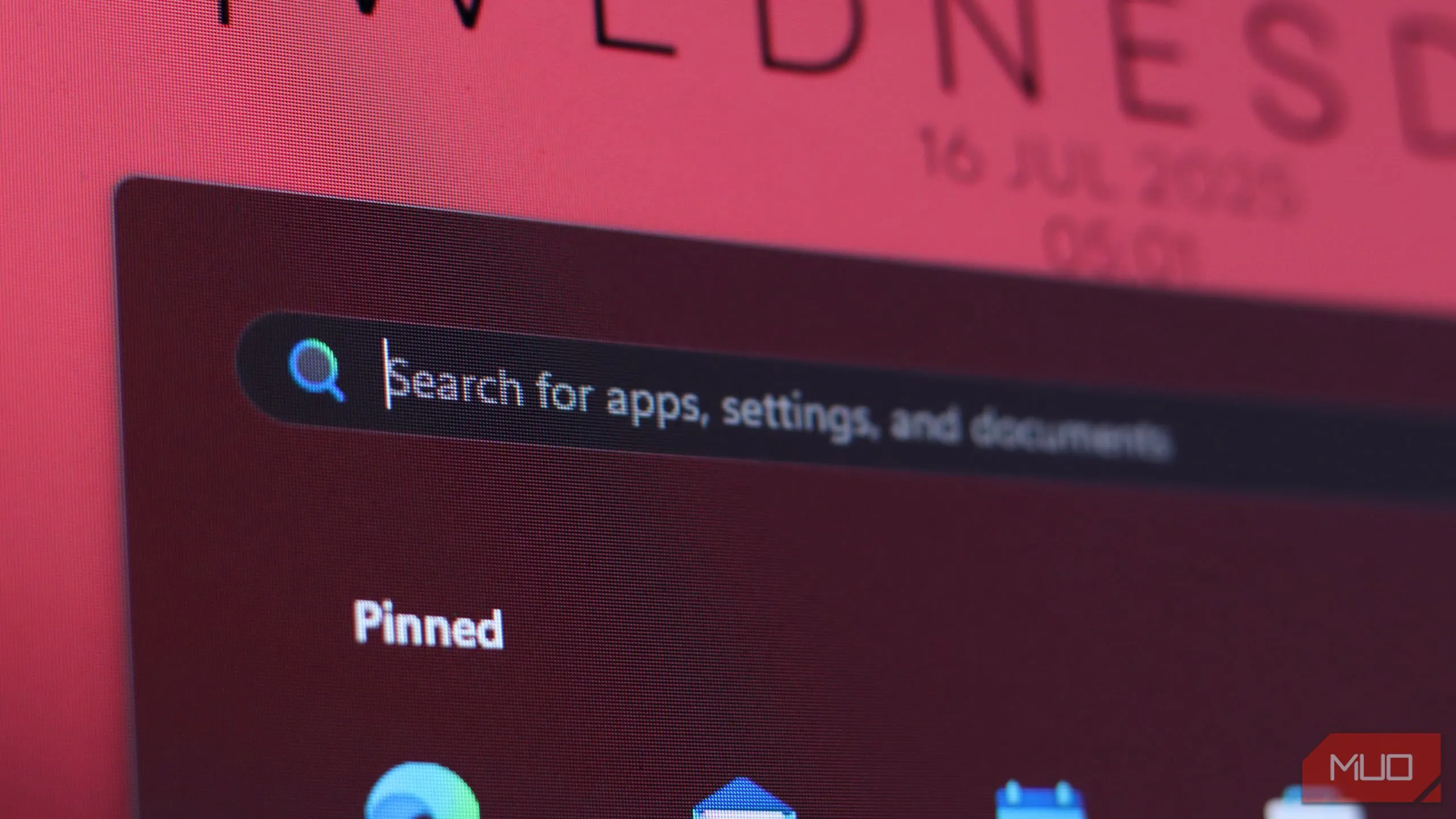 Tùy chọn tìm kiếm Windows trong menu Start