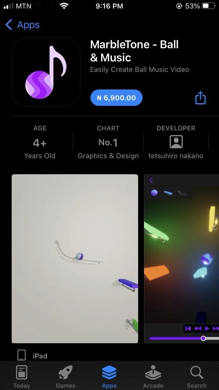 Ứng dụng MarbleTone trên App Store iOS chuẩn bị tải xuống