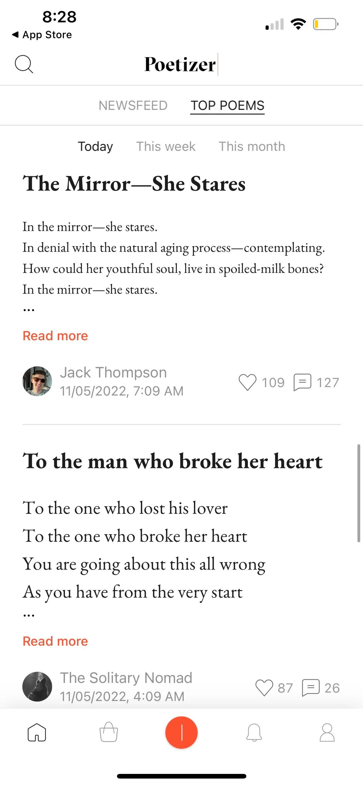 Ứng dụng Poetizer, nơi khám phá và chia sẻ thơ ca hay nhất mỗi ngày.