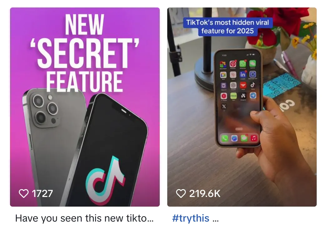 Ứng dụng TikTok "bí mật" hoặc "Pro" giả mạo chứa mã độc